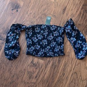 Target wild fable off the shoulder top